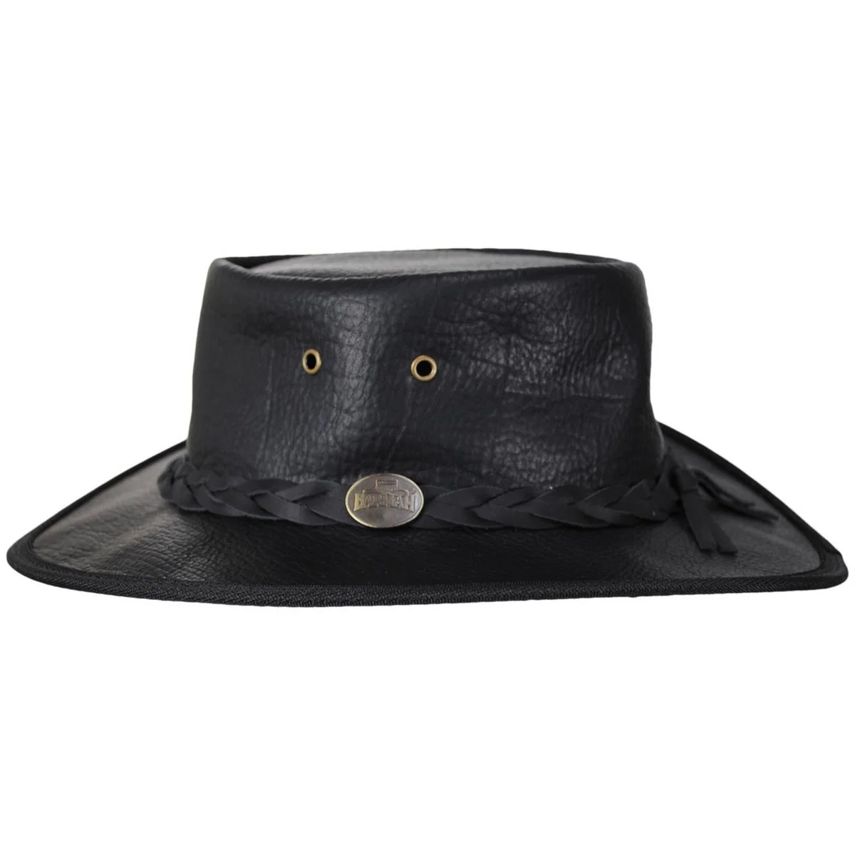 American Bison Leather Foldaway Drover Hat - Image 3