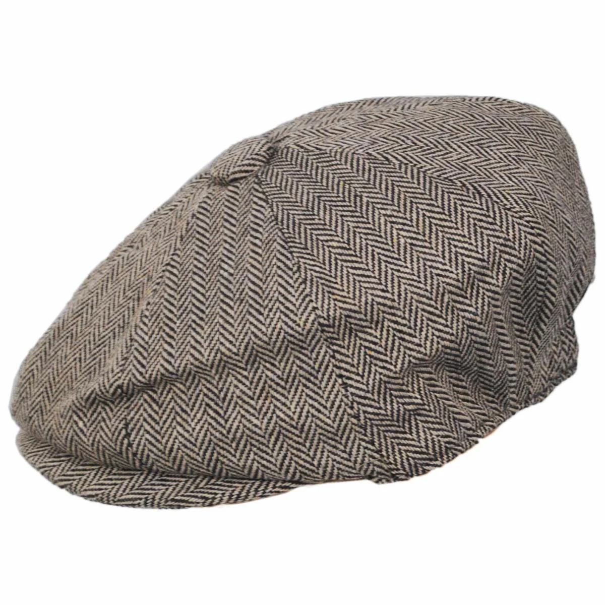 Baby Herringbone Wool Blend Newsboy Cap - Image 4
