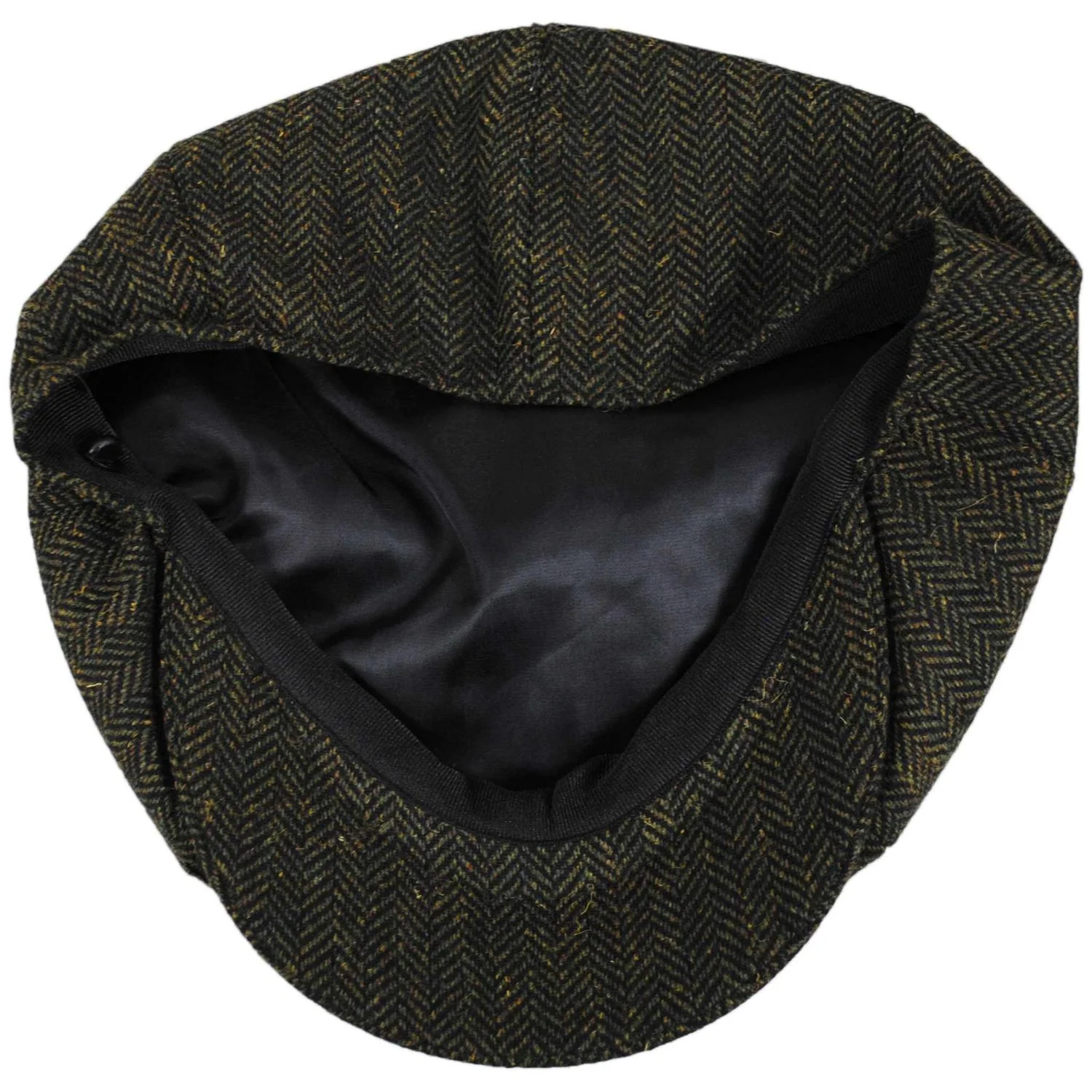 Bird Rock Herringbone Wool Blend Newsboy Cap - Image 4