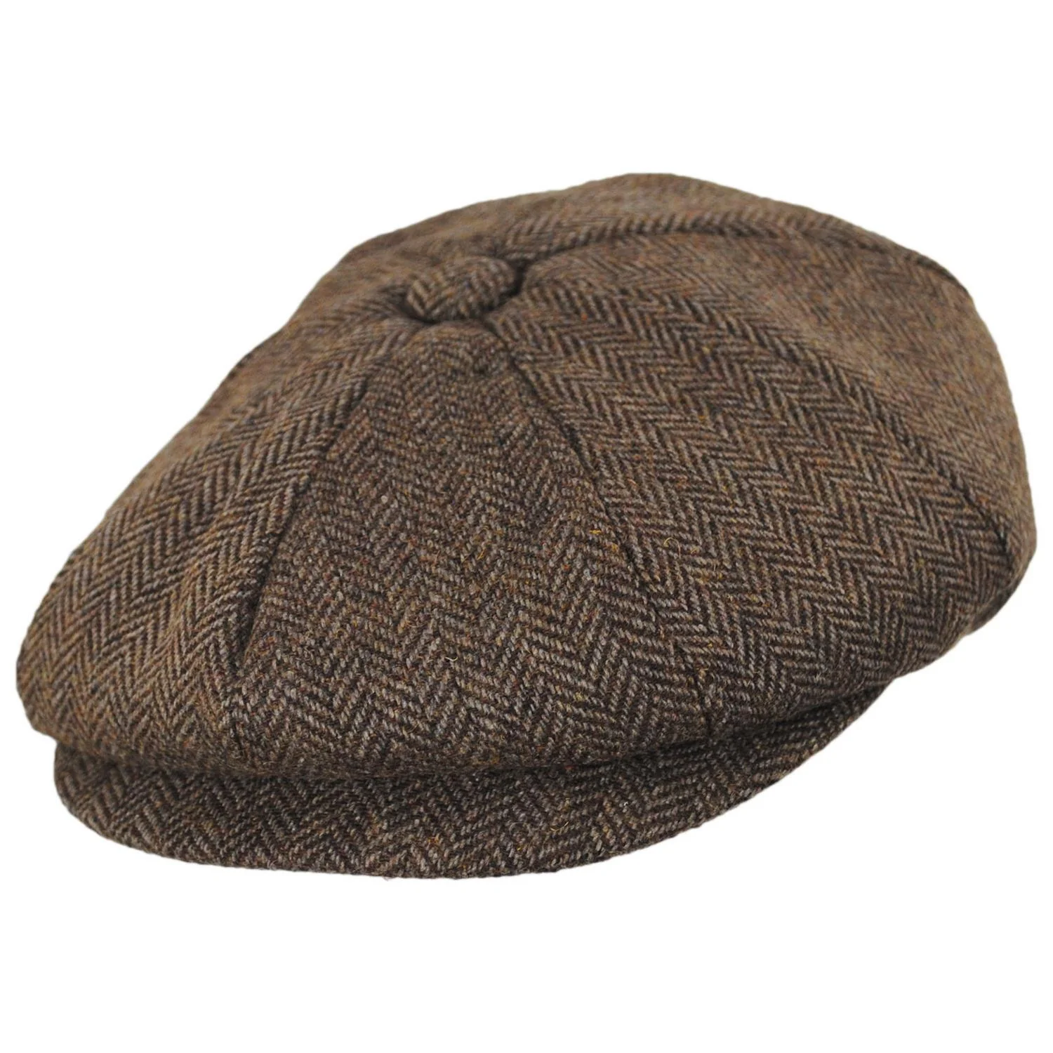 Bird Rock Herringbone Wool Blend Newsboy Cap - Image 6