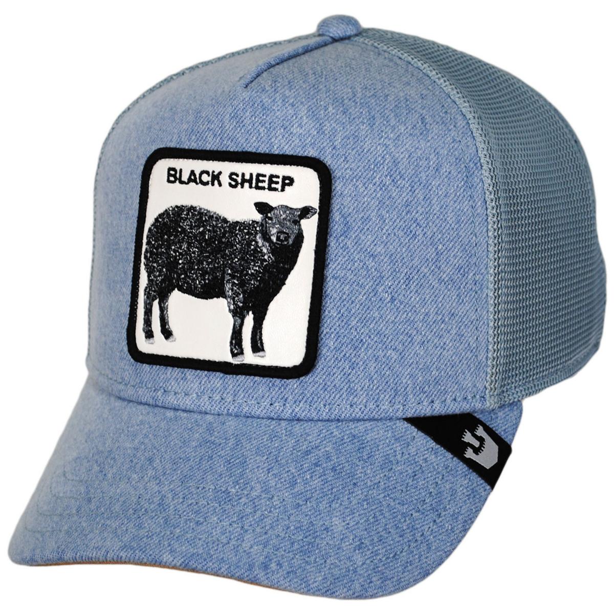 Black Sheep Mesh Trucker Snapback Baseball Cap - Image 5