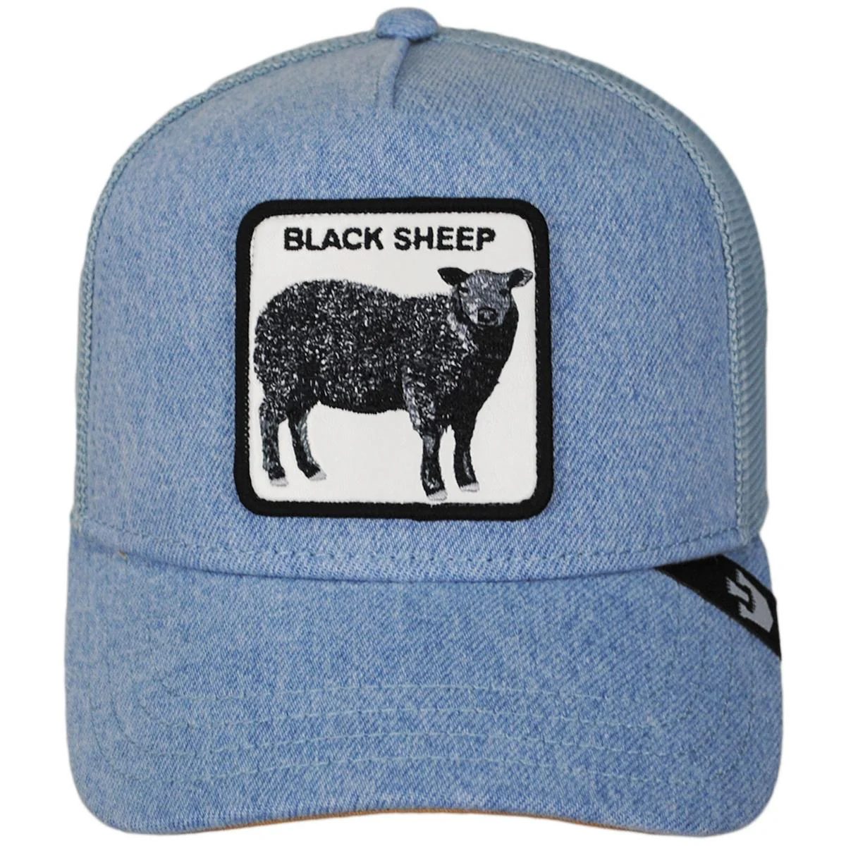 Black Sheep Mesh Trucker Snapback Baseball Cap - Image 6