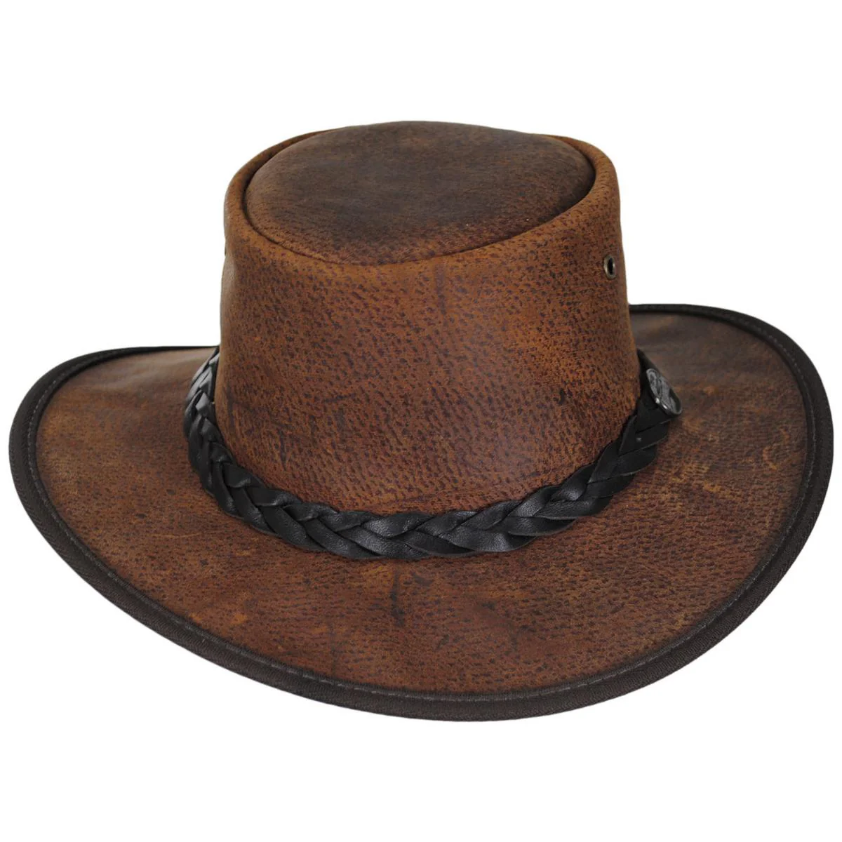 Boar Leather Foldaway Drover Hat - Image 7