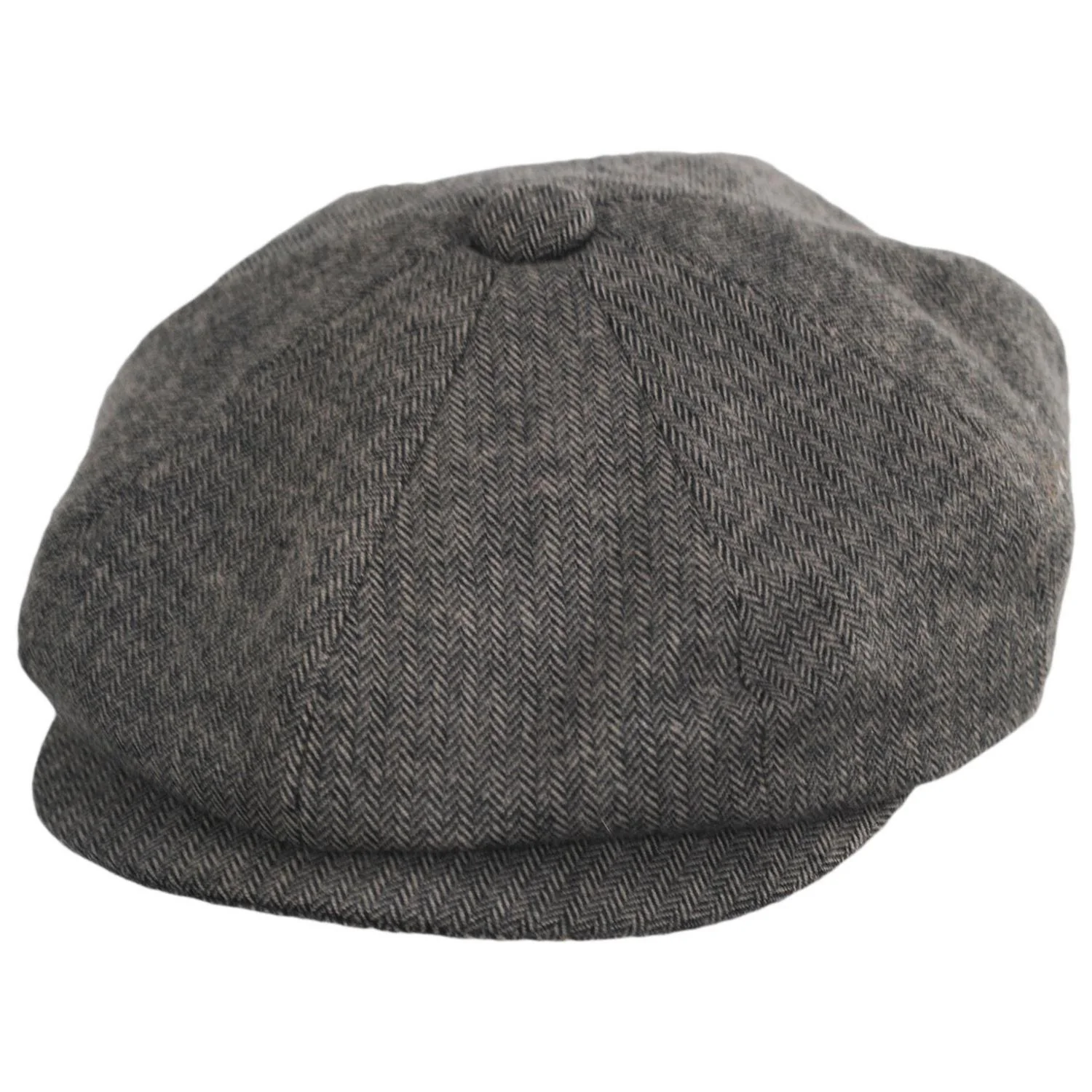 Cardiff Cotton Herringbone Newsboy Cap - Image 5