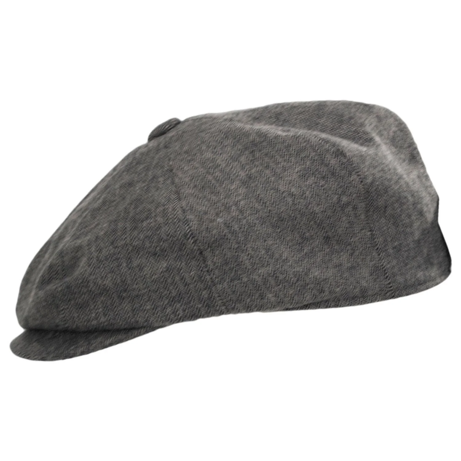 Cardiff Cotton Herringbone Newsboy Cap - Image 7