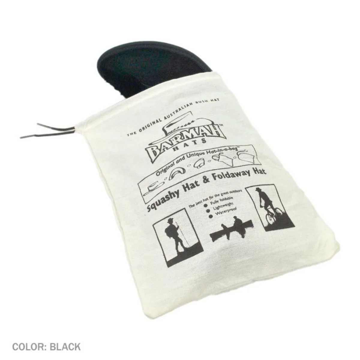 Cattle Suede Leather Foldaway Drover Hat - Image 4