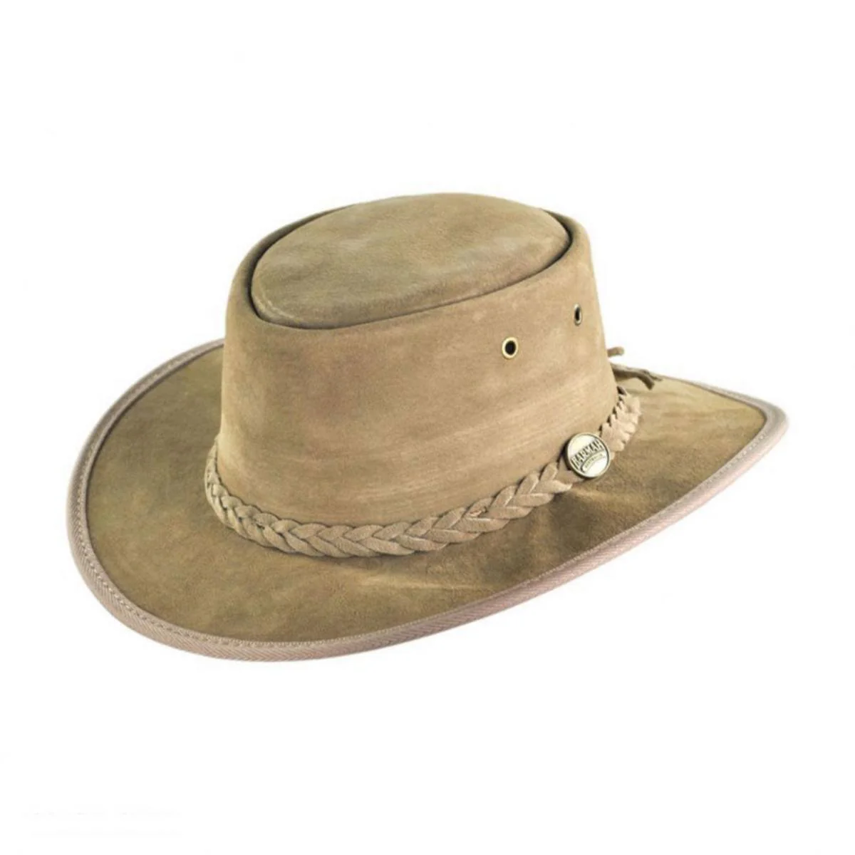 Cattle Suede Leather Foldaway Drover Hat - Image 5