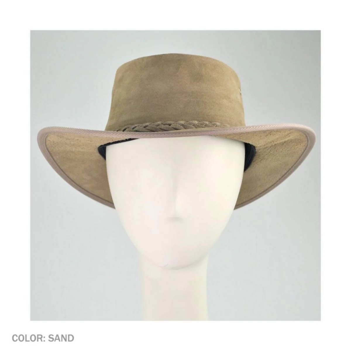 Cattle Suede Leather Foldaway Drover Hat - Image 6