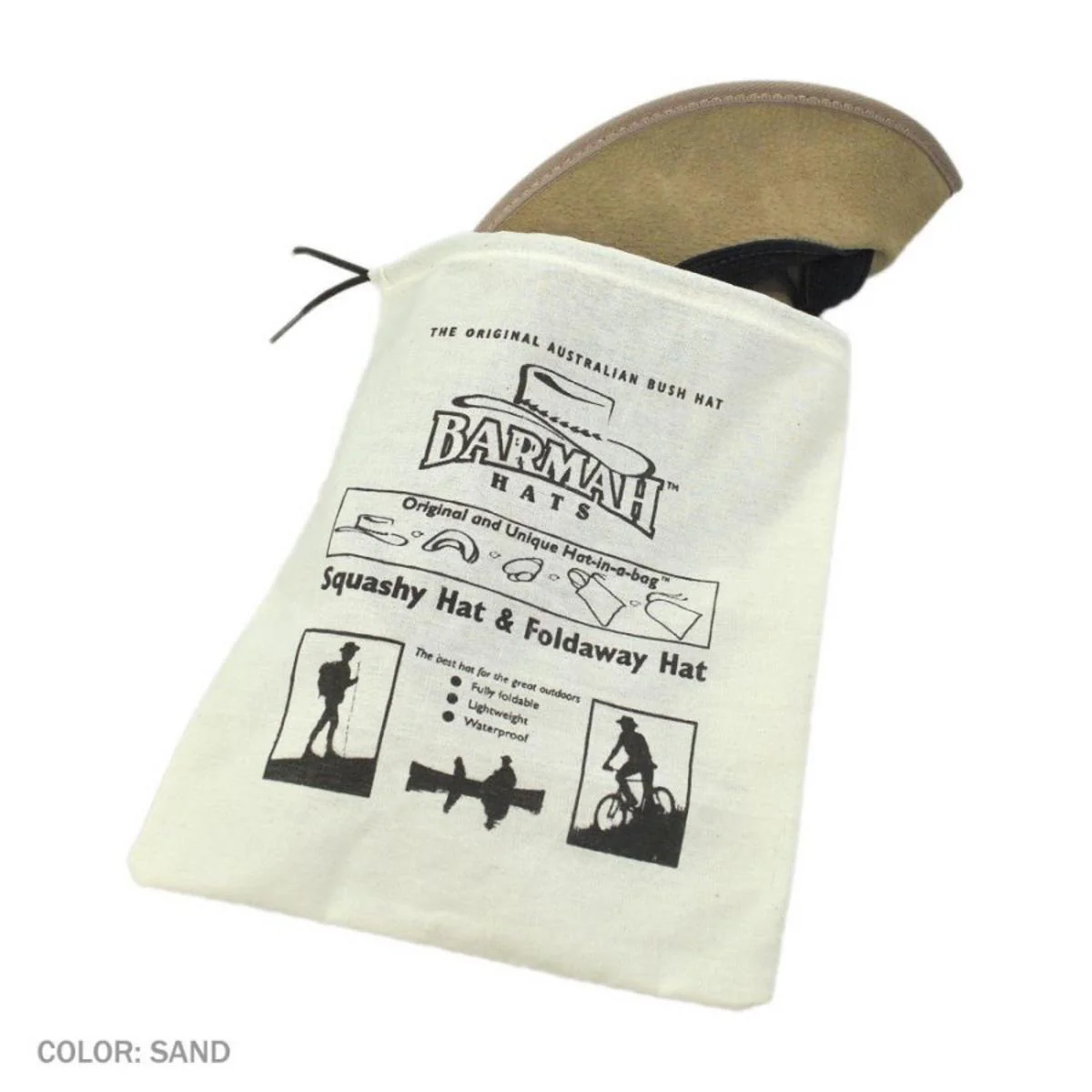 Cattle Suede Leather Foldaway Drover Hat - Image 8