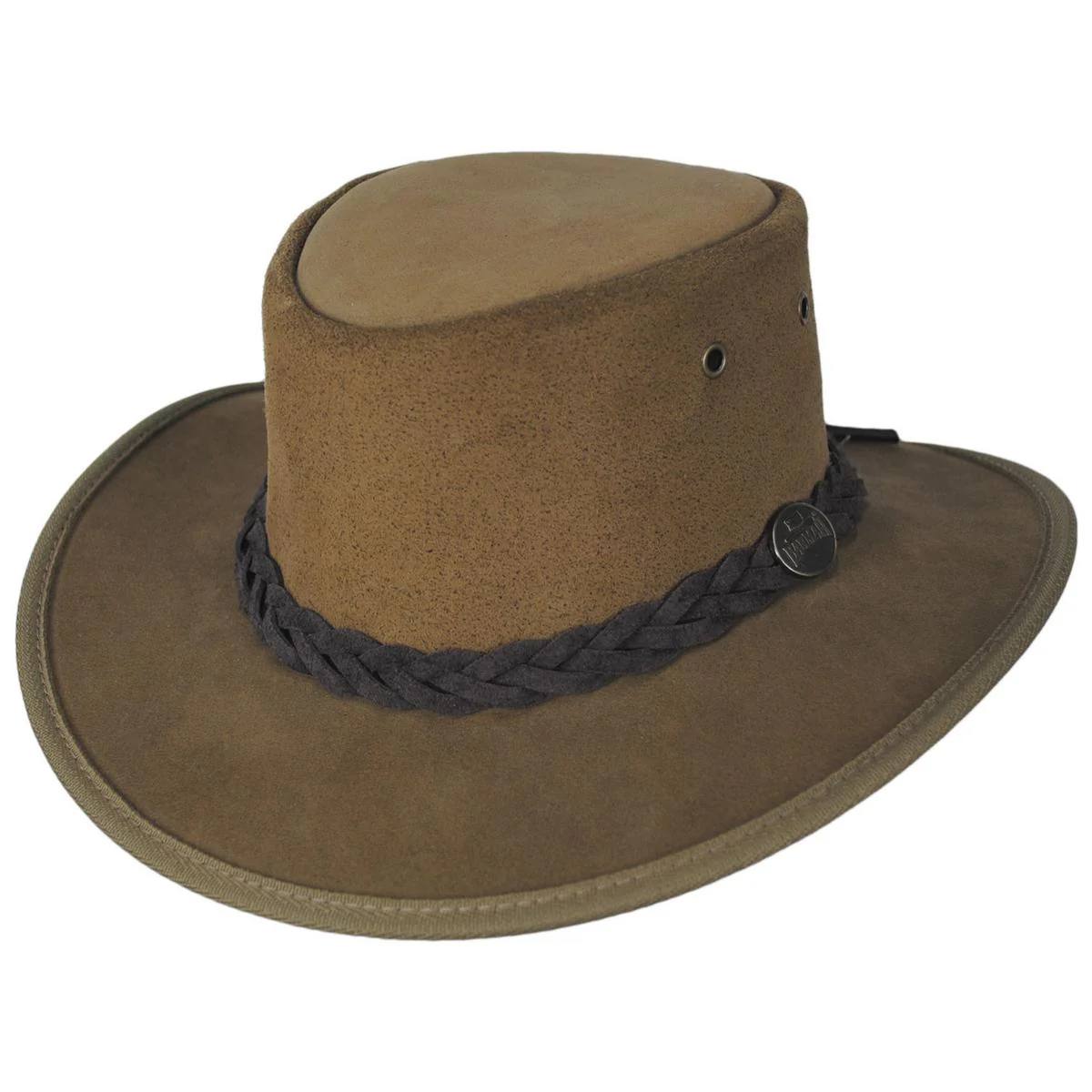 Cattle Suede Leather Foldaway Drover Hat - Image 9