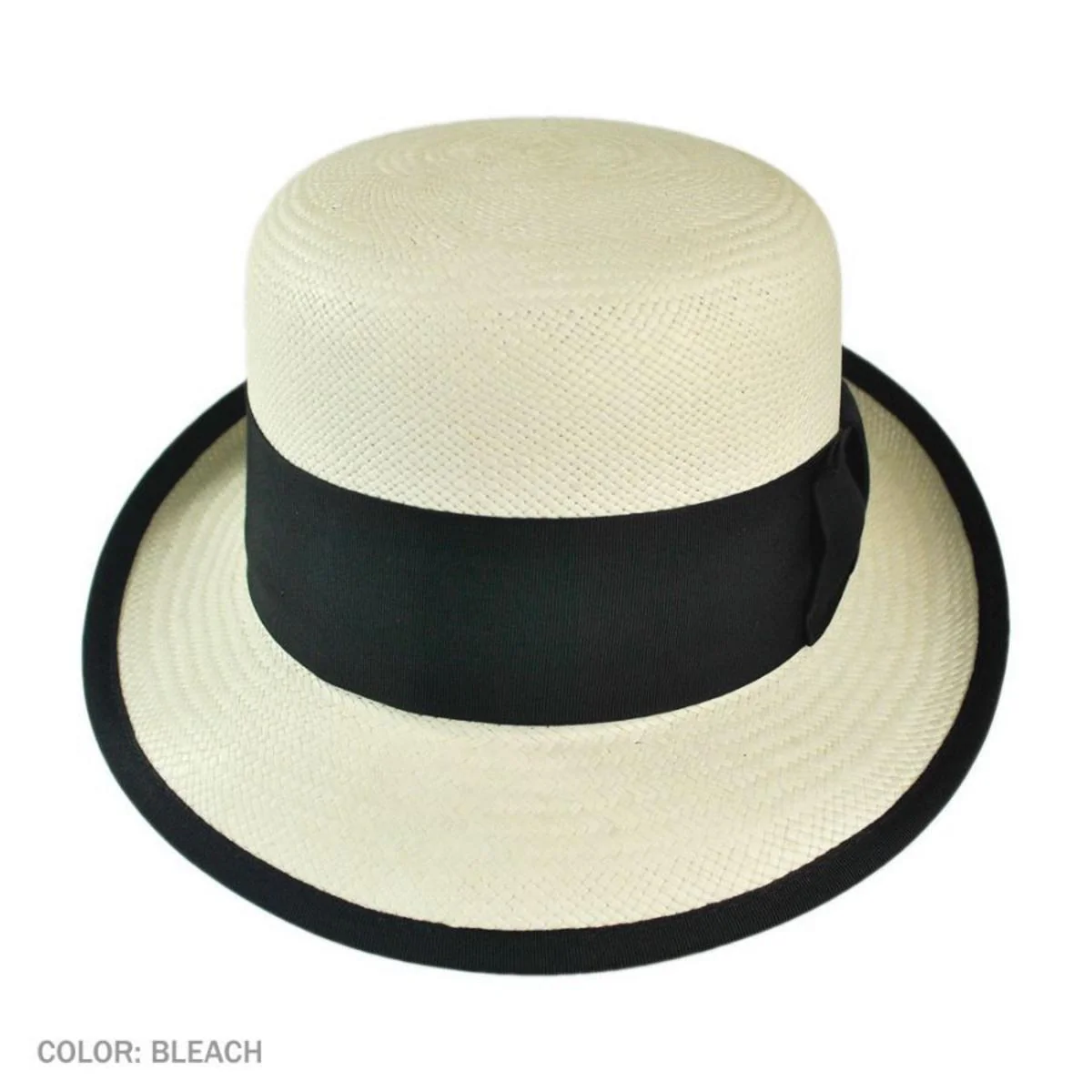 Chaplin Panama Straw Bowler Hat - Image 3
