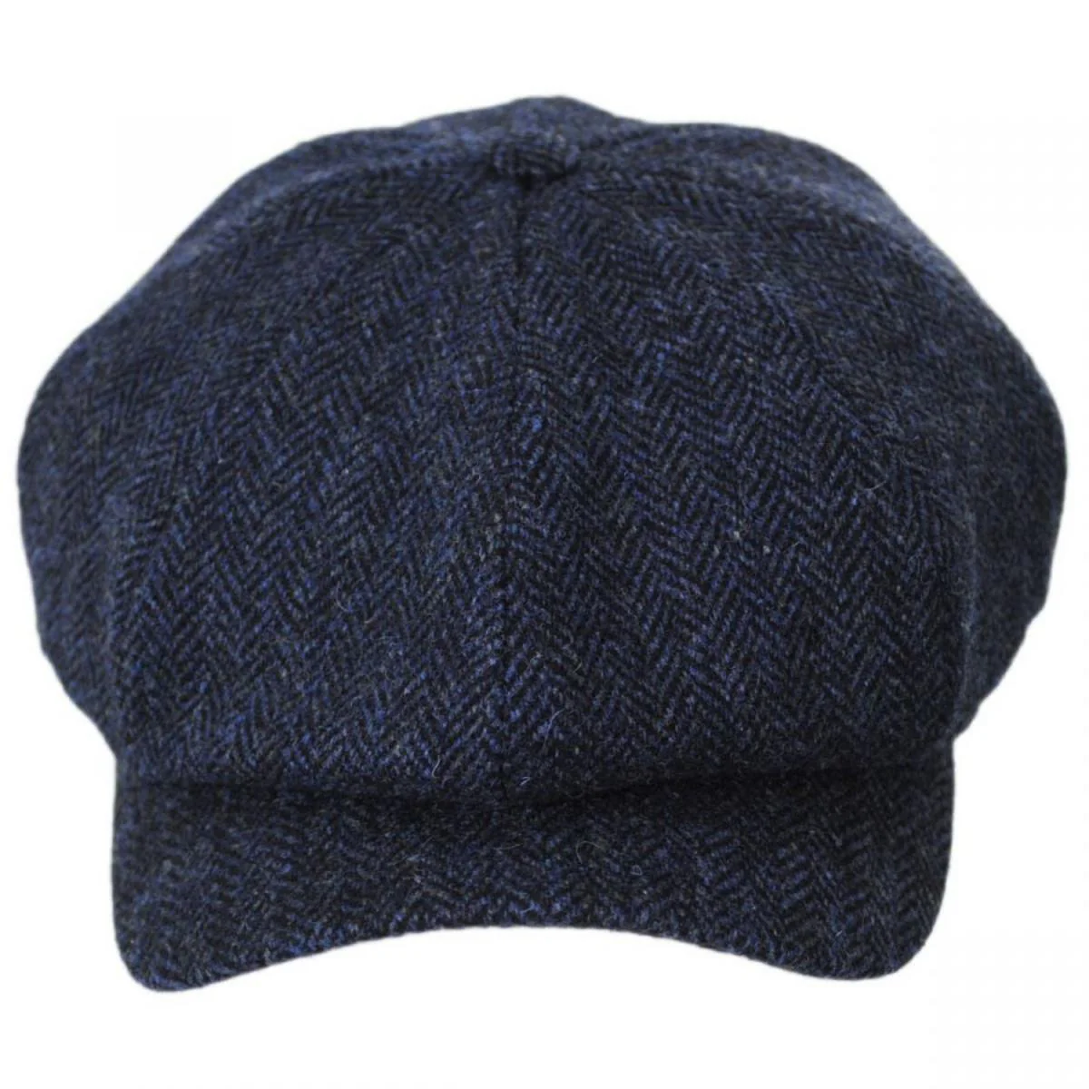 Classic Shetland Wool Herringbone Newsboy Cap - Image 10