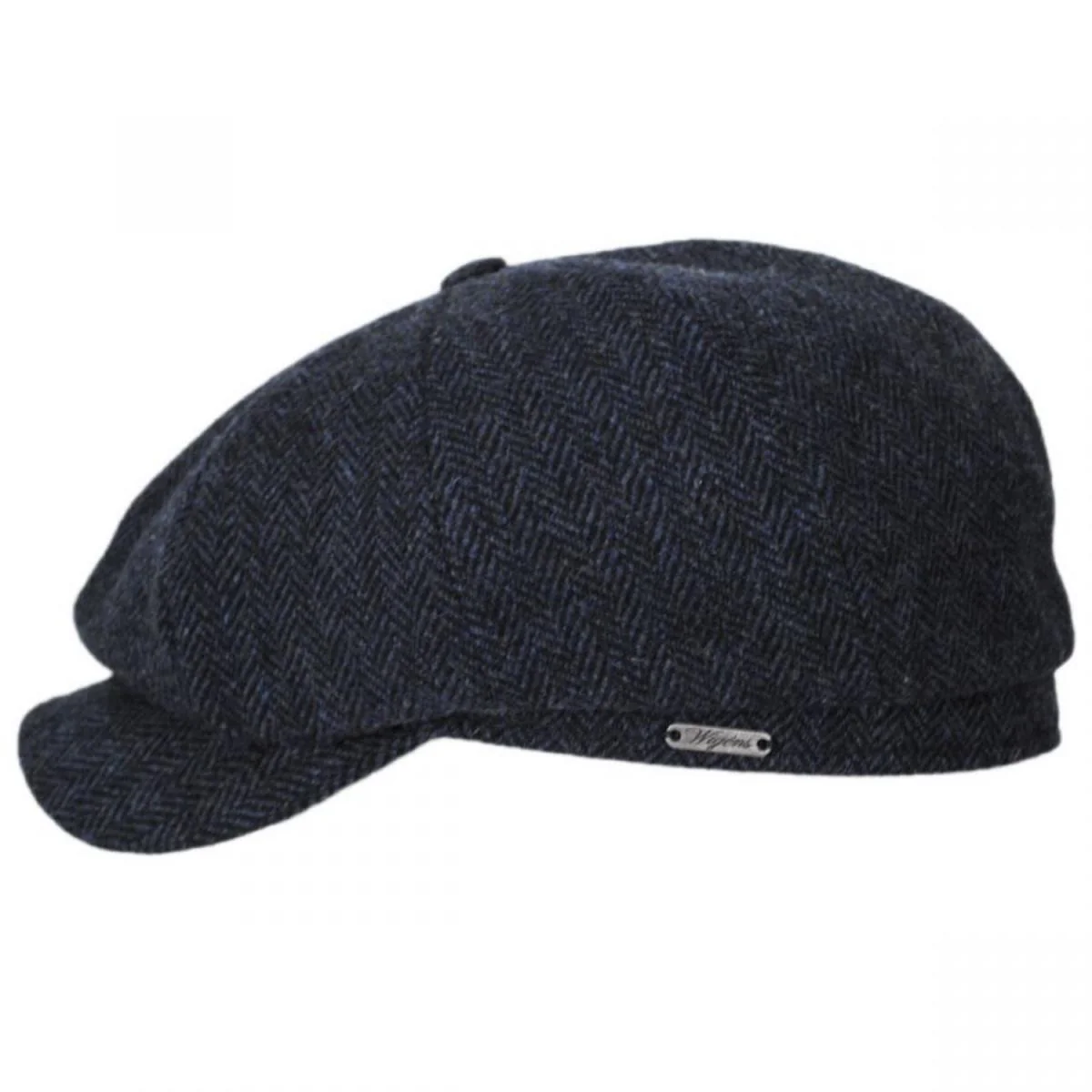 Classic Shetland Wool Herringbone Newsboy Cap - Image 11