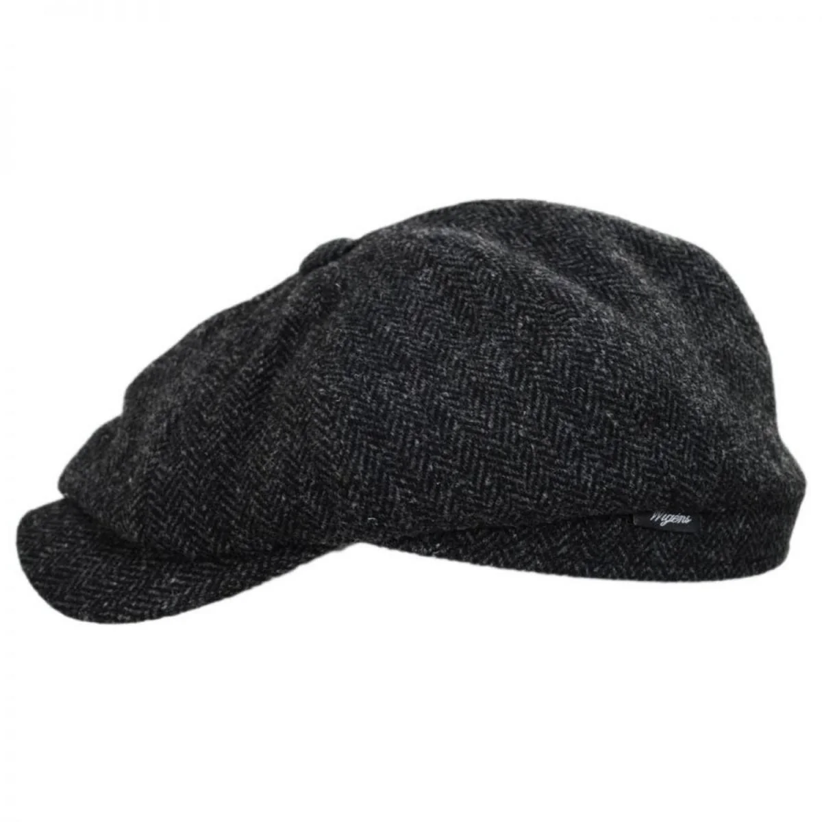 Classic Shetland Wool Herringbone Newsboy Cap - Image 3