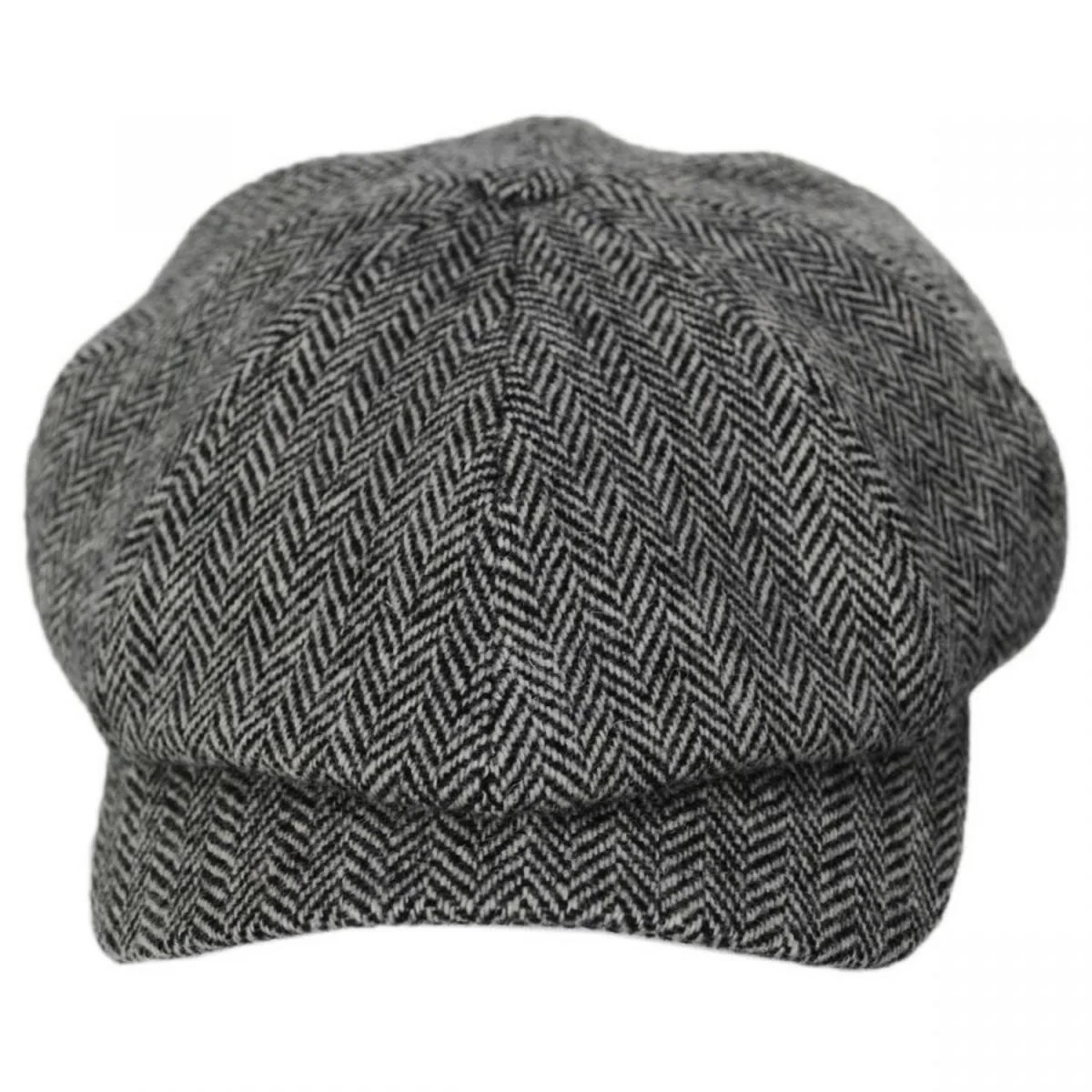 Classic Shetland Wool Herringbone Newsboy Cap - Image 6