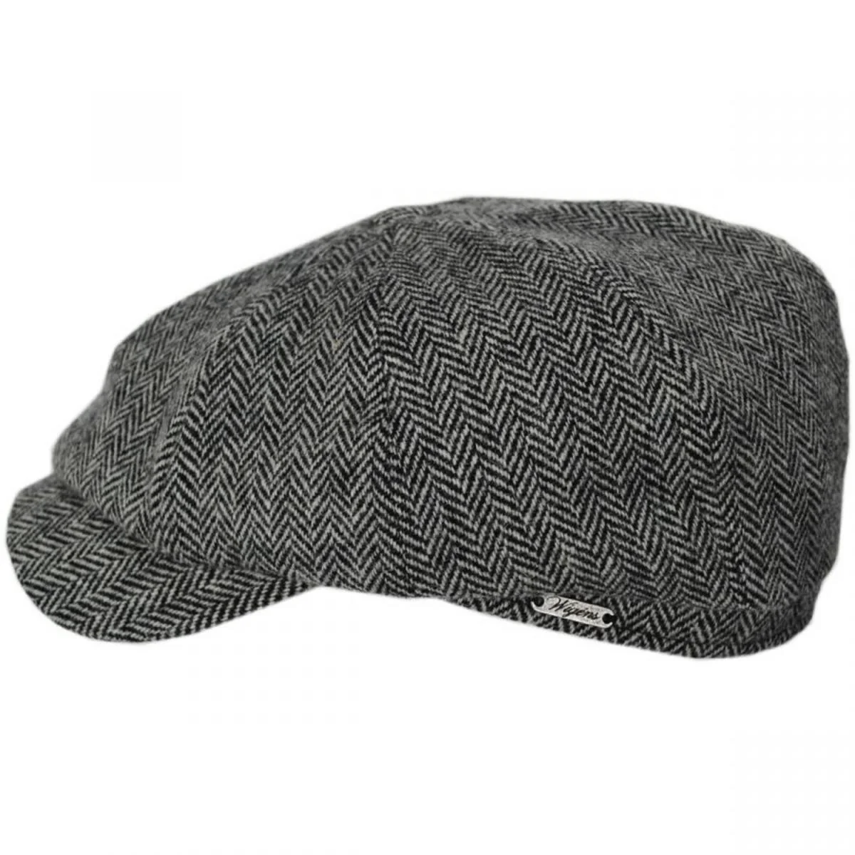 Classic Shetland Wool Herringbone Newsboy Cap - Image 7