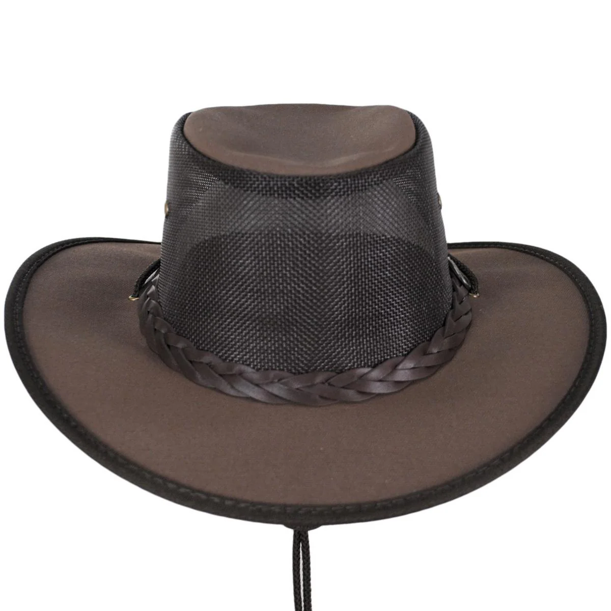 Cotton Canvas Mesh Drover Hat - Image 11