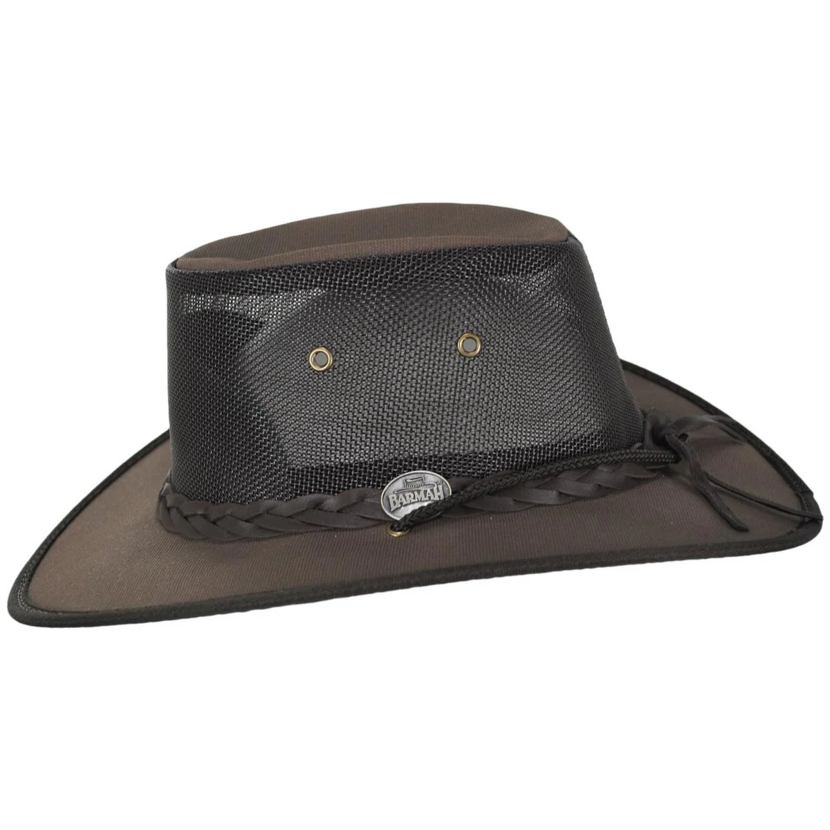 Cotton Canvas Mesh Drover Hat - Image 12
