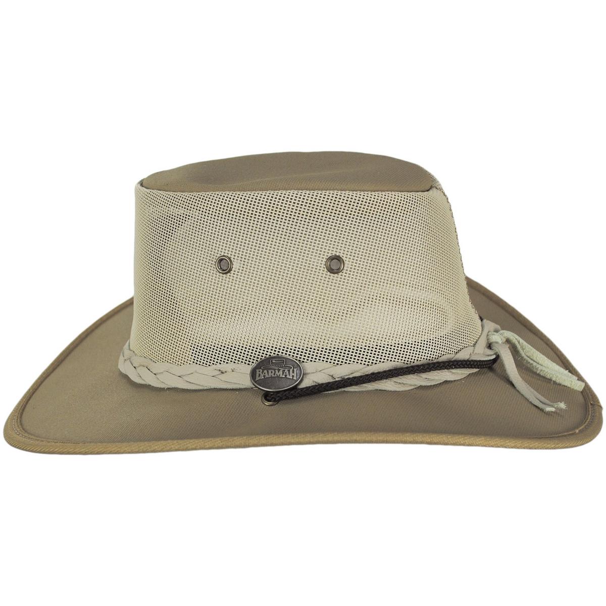 Cotton Canvas Mesh Drover Hat - Image 7