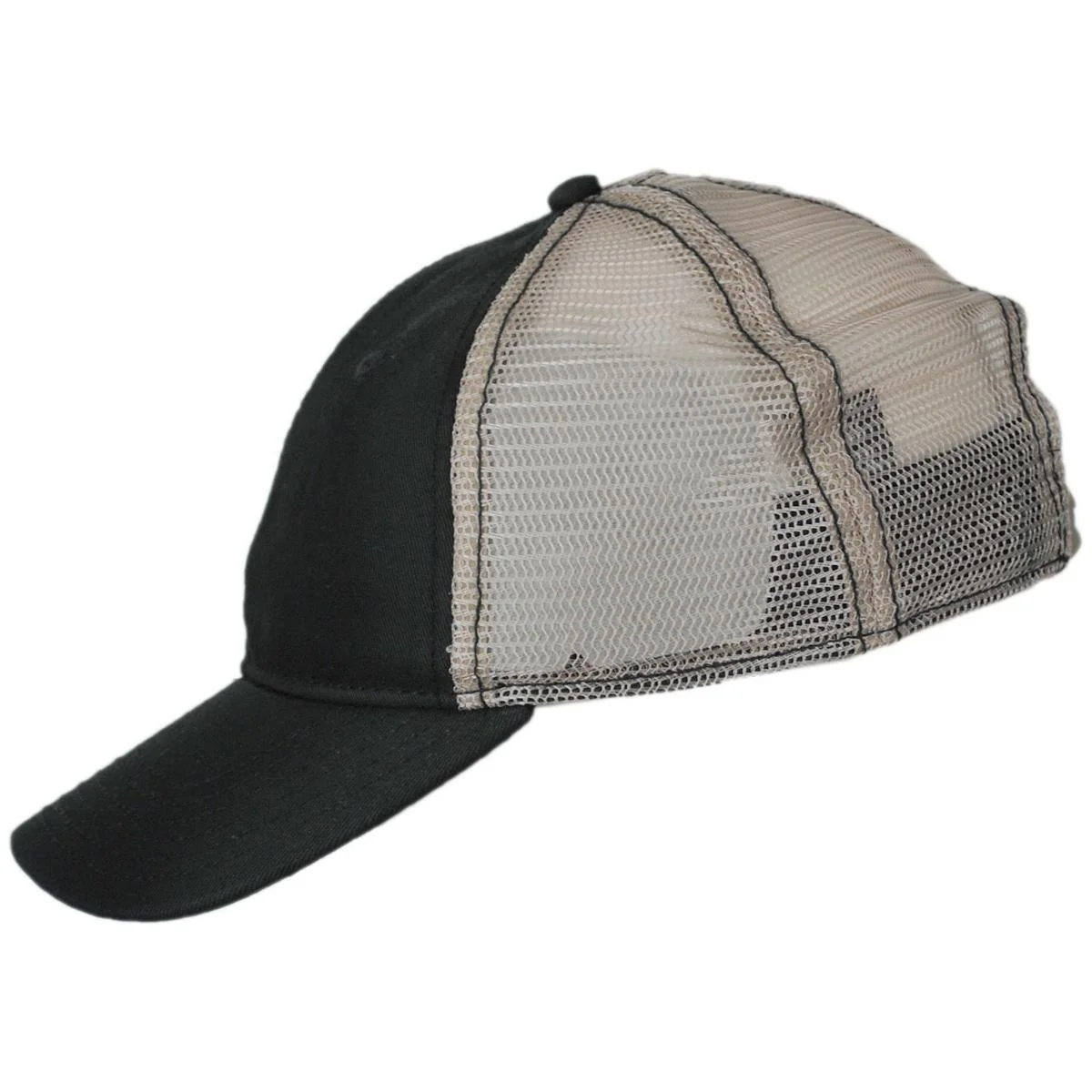 Cotton Mesh Snapback Baseball Cap - Image 3