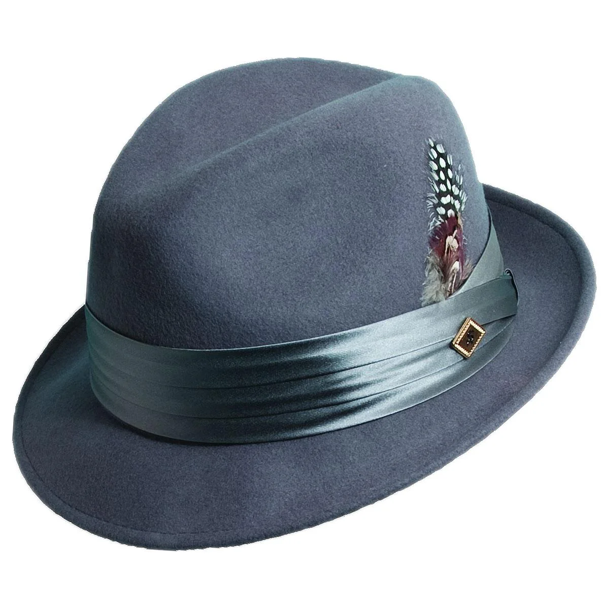 Crushable Wool Felt Fedora Hat - Image 4
