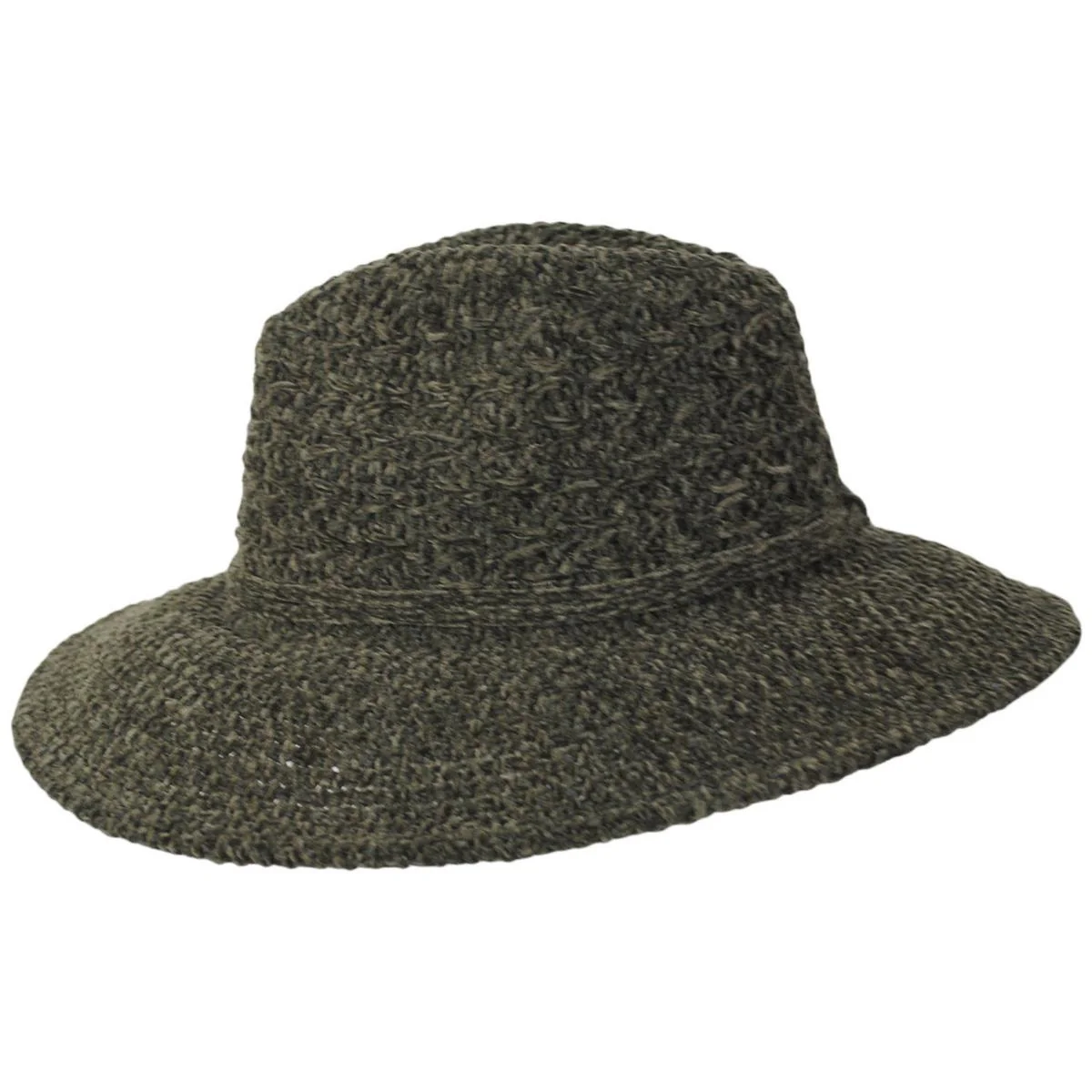 Double Chenille Knit Fedora Hat - Image 7