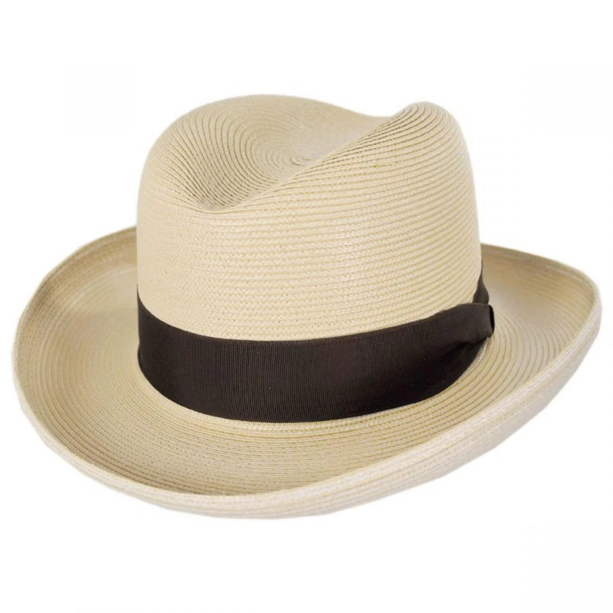El Dorado Florentine Milan Straw Homburg Hat - Image 5
