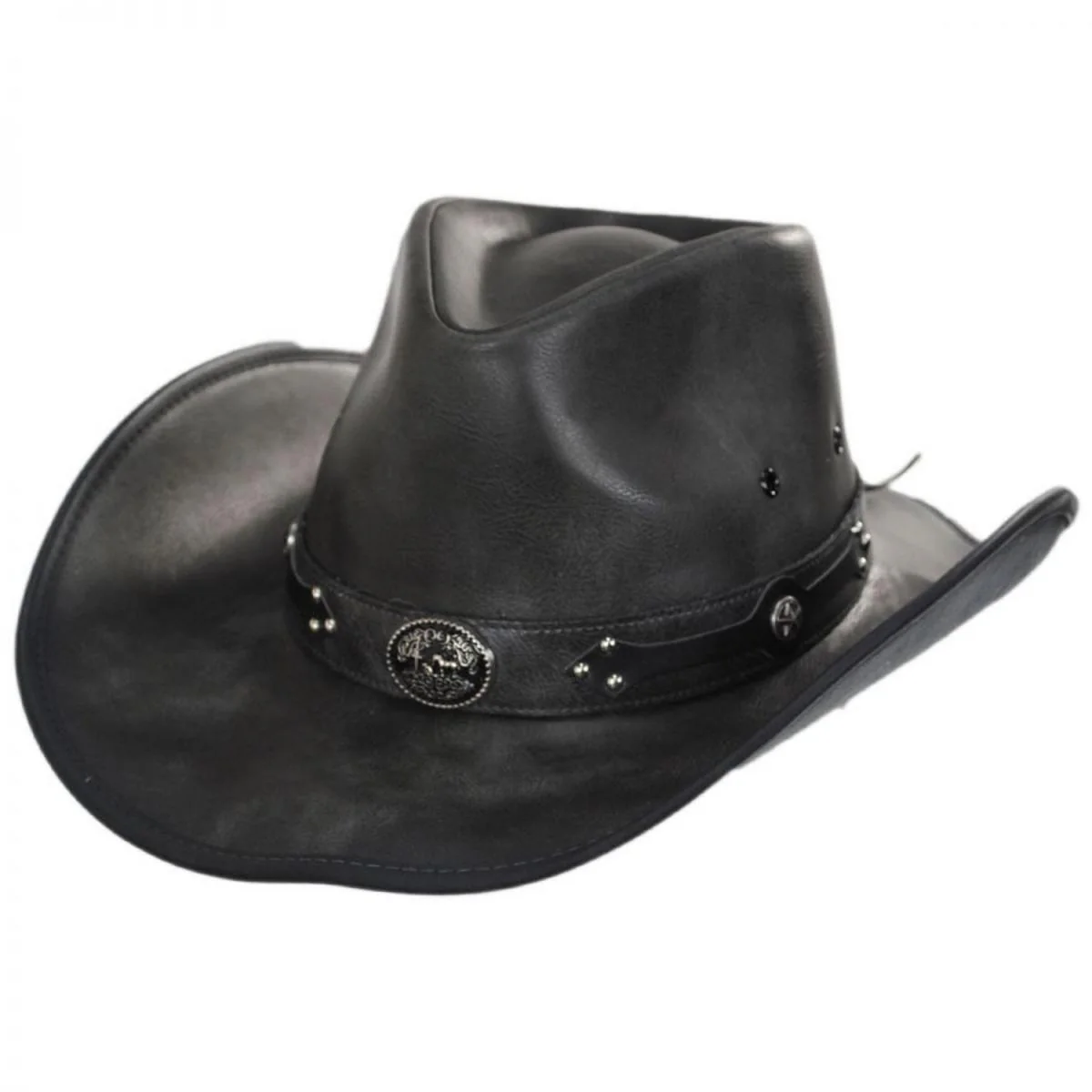 Faux Leather Western Hat - Image 5