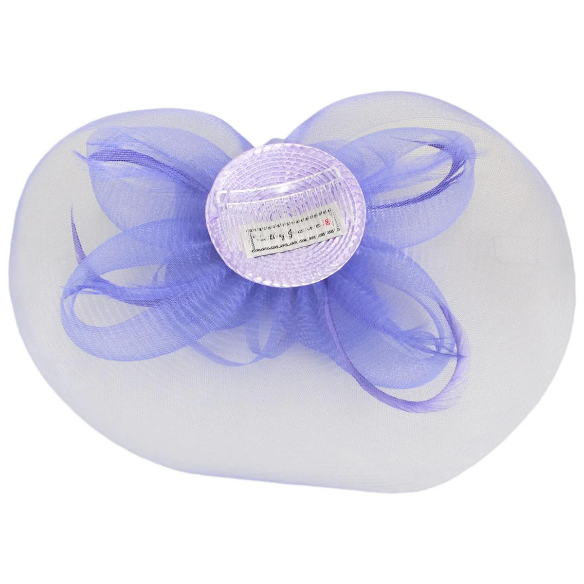 Firework Horsehair Mesh and Feather Fascinator Hat - Image 4