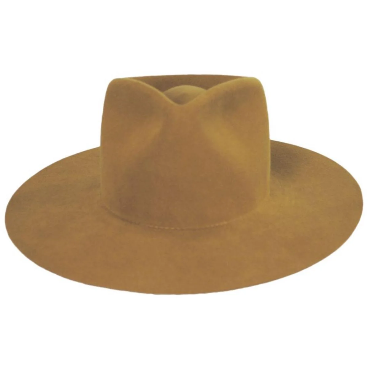 Georgia Wide Brim Wool Felt Fedora Hat - Image 10