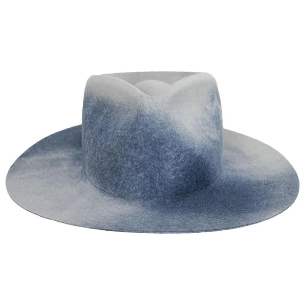 Georgia Wide Brim Wool Felt Fedora Hat - Image 6