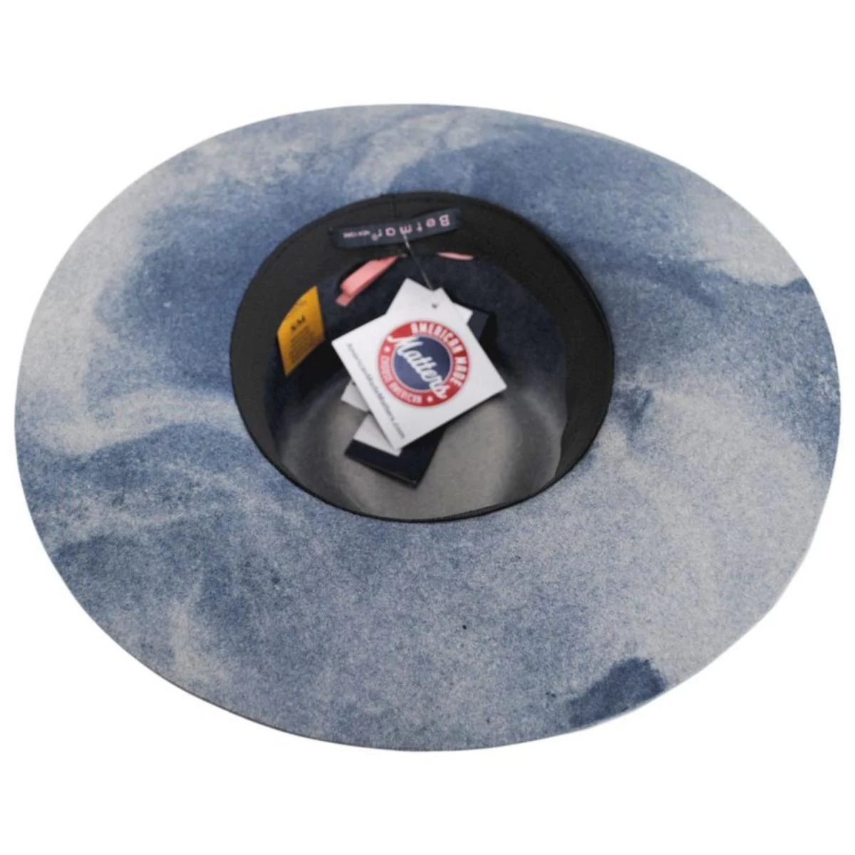 Georgia Wide Brim Wool Felt Fedora Hat - Image 8