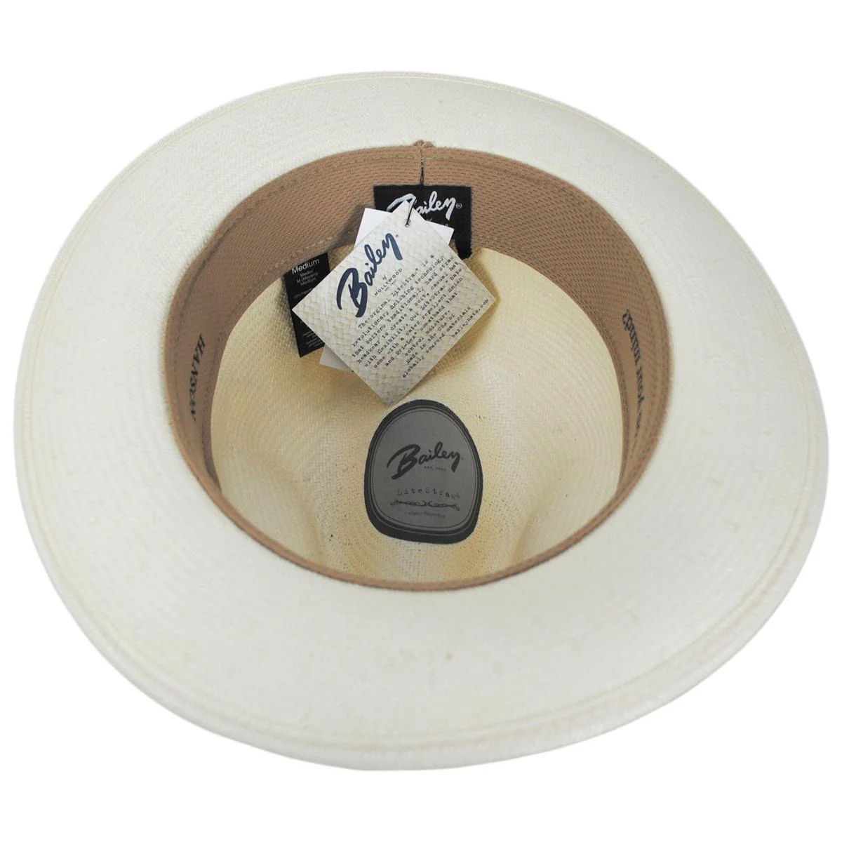 Hanson Shantung LiteStraw Fedora Hat - Image 4