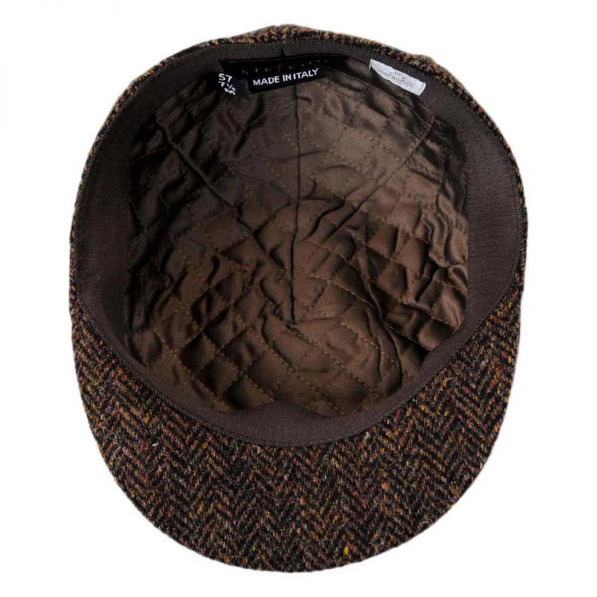 Herringbone Harris Tweed Wool Ascot Cap - Image 4