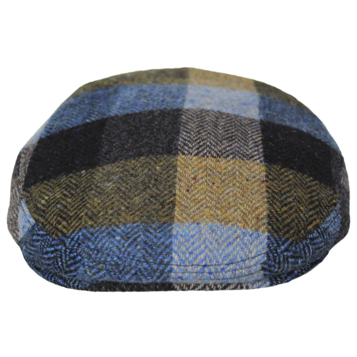 Herringbone Squares Donegal Tweed Wool Ivy Cap - Image 6