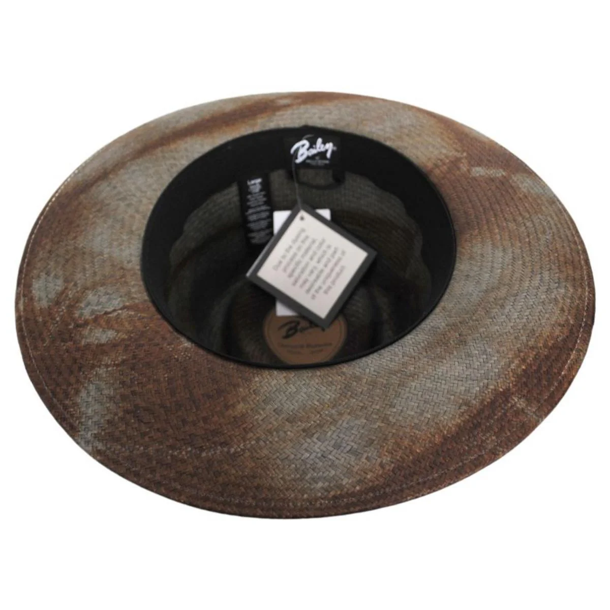 Hinx Hand-Dyed Panama Straw Fedora Hat - Image 4