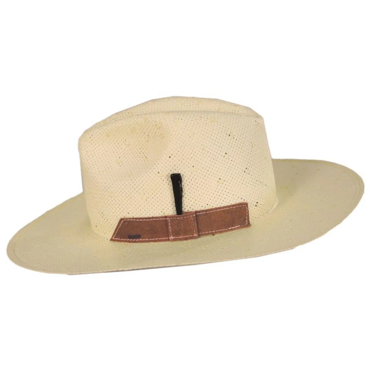 Imlay Knotted Shantung Straw Fedora Hat - FINAL SALE - Image 3