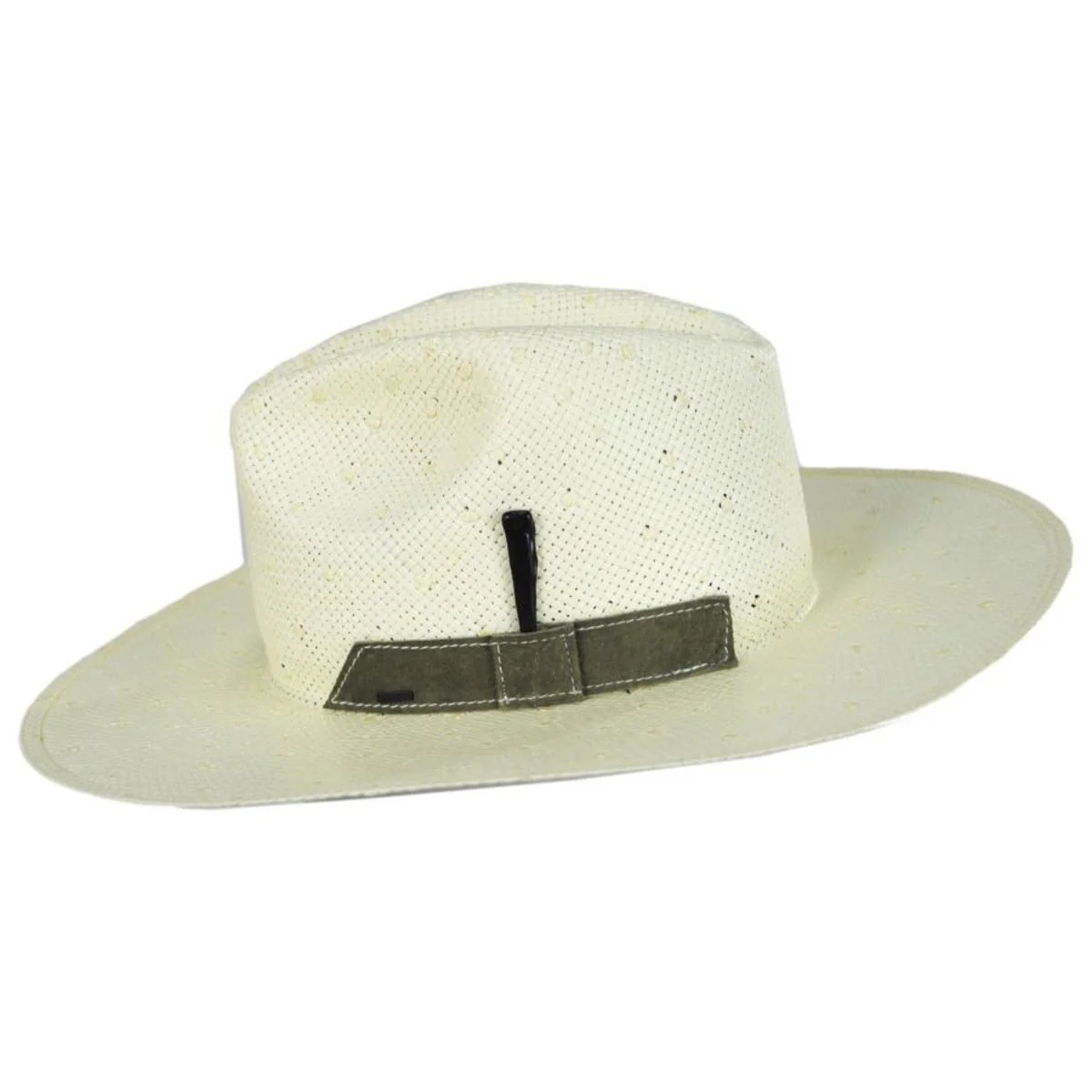 Imlay Knotted Shantung Straw Fedora Hat - FINAL SALE - Image 7