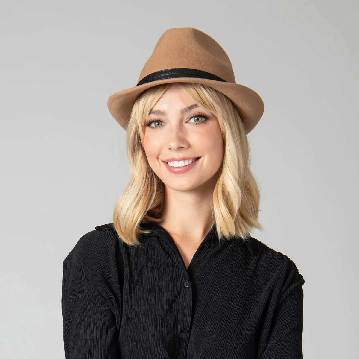 Indie Wool Felt Fedora Hat - Image 8