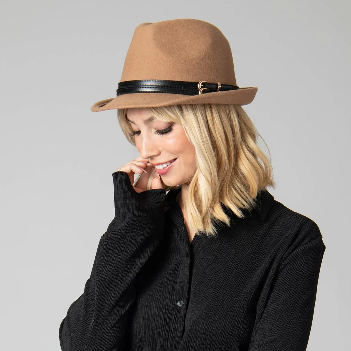 Indie Wool Felt Fedora Hat - Image 9