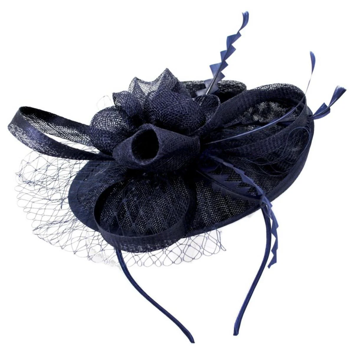 Irene Sinamay Straw Fascinator Hat - Image 5