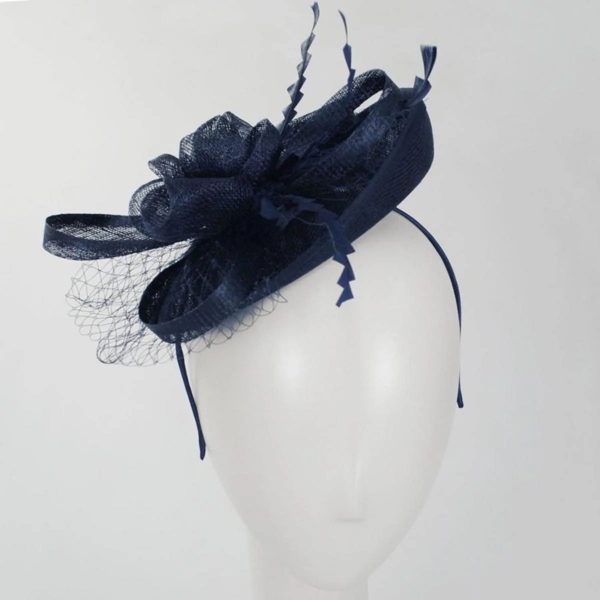 Irene Sinamay Straw Fascinator Hat - Image 7