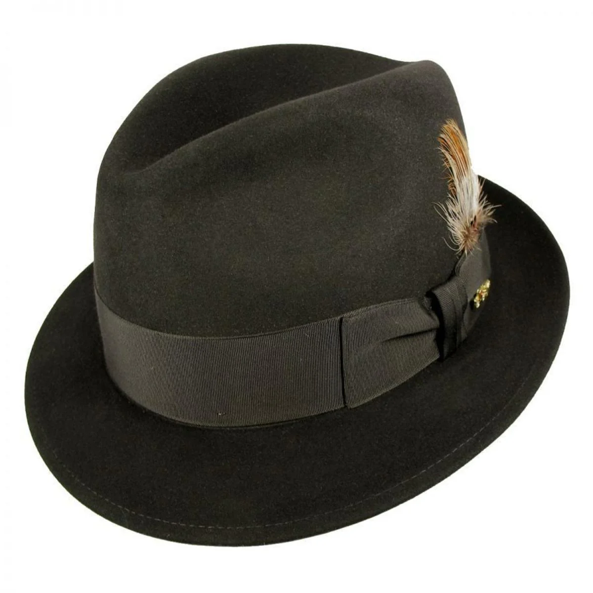 Jet 707 Fur Felt Fedora Hat - Image 5