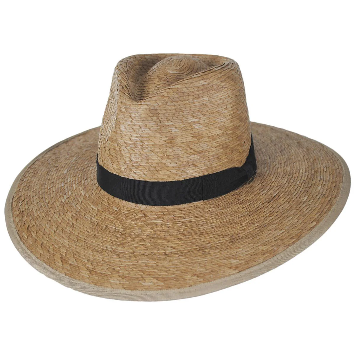 Jo Palm Straw Rancher Fedora Hat - Image 5