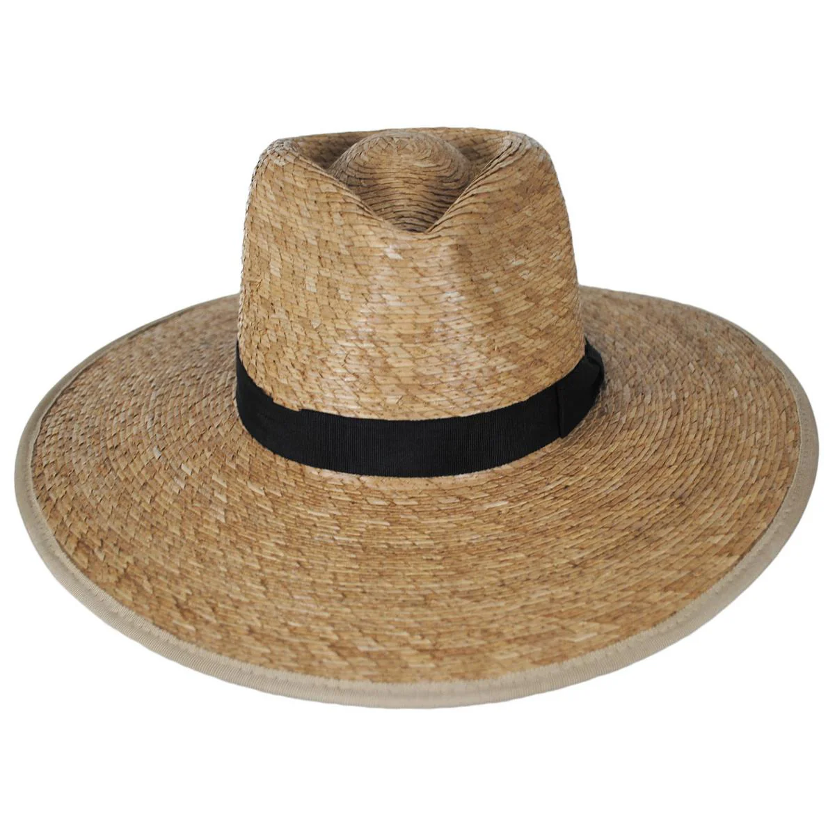 Jo Palm Straw Rancher Fedora Hat - Image 7