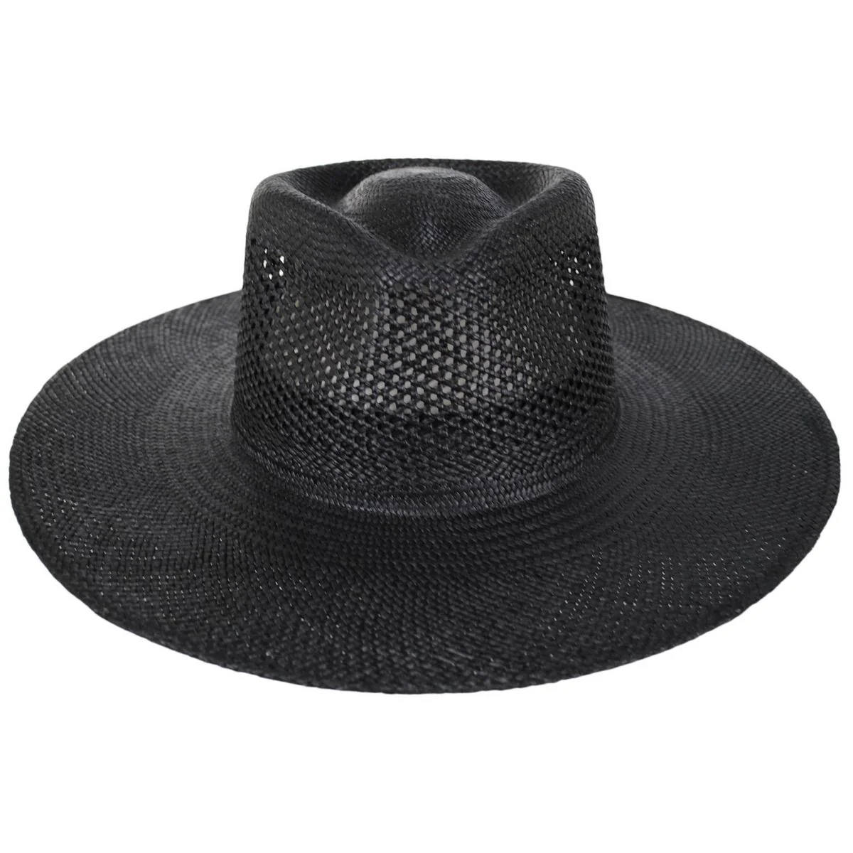 Jo Vent Crown Panama Straw Fedora Hat - Image 3
