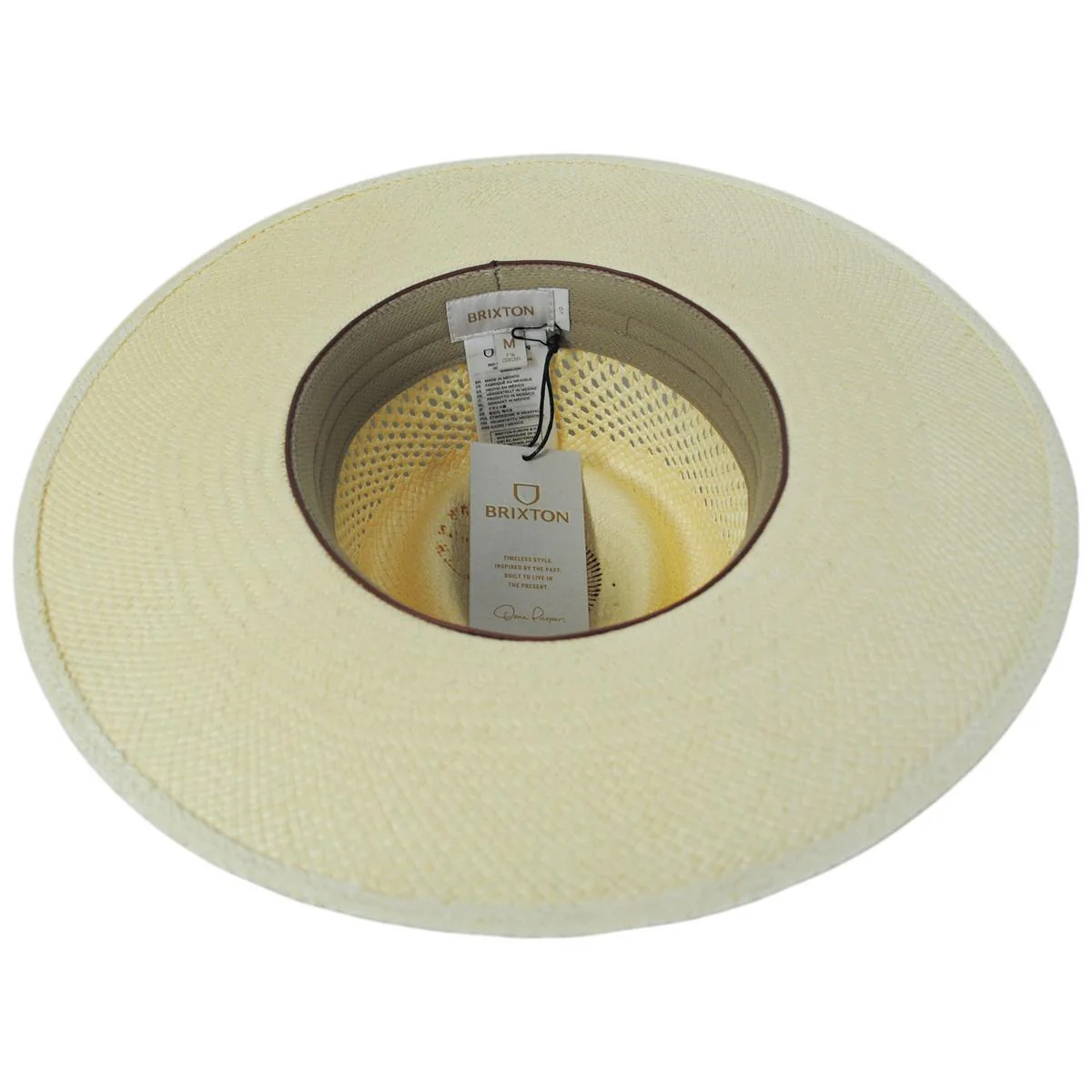 Jo Vent Crown Panama Straw Fedora Hat - Image 9