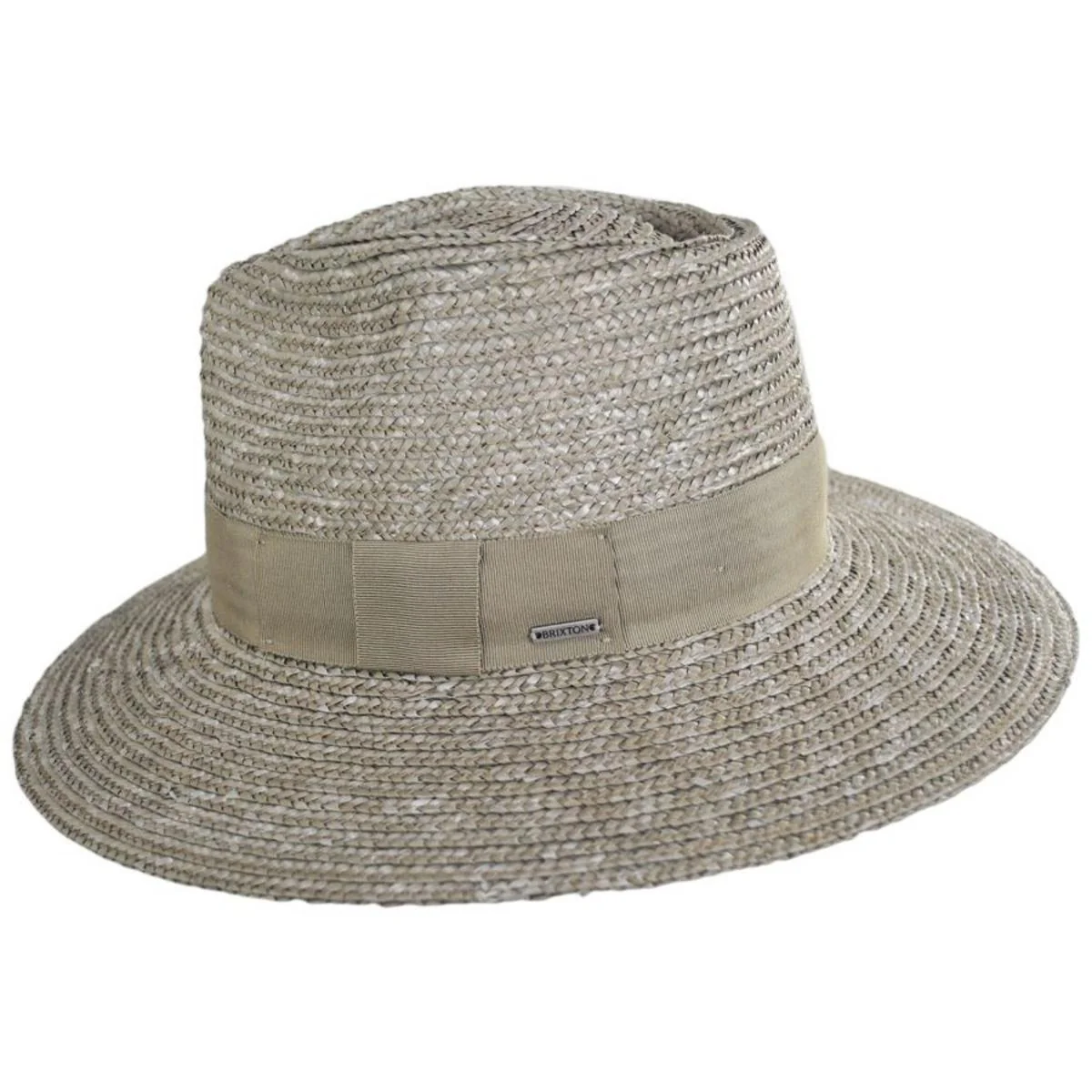 Joanna Petite Brim Wheat Straw Fedora Hat - Image 3