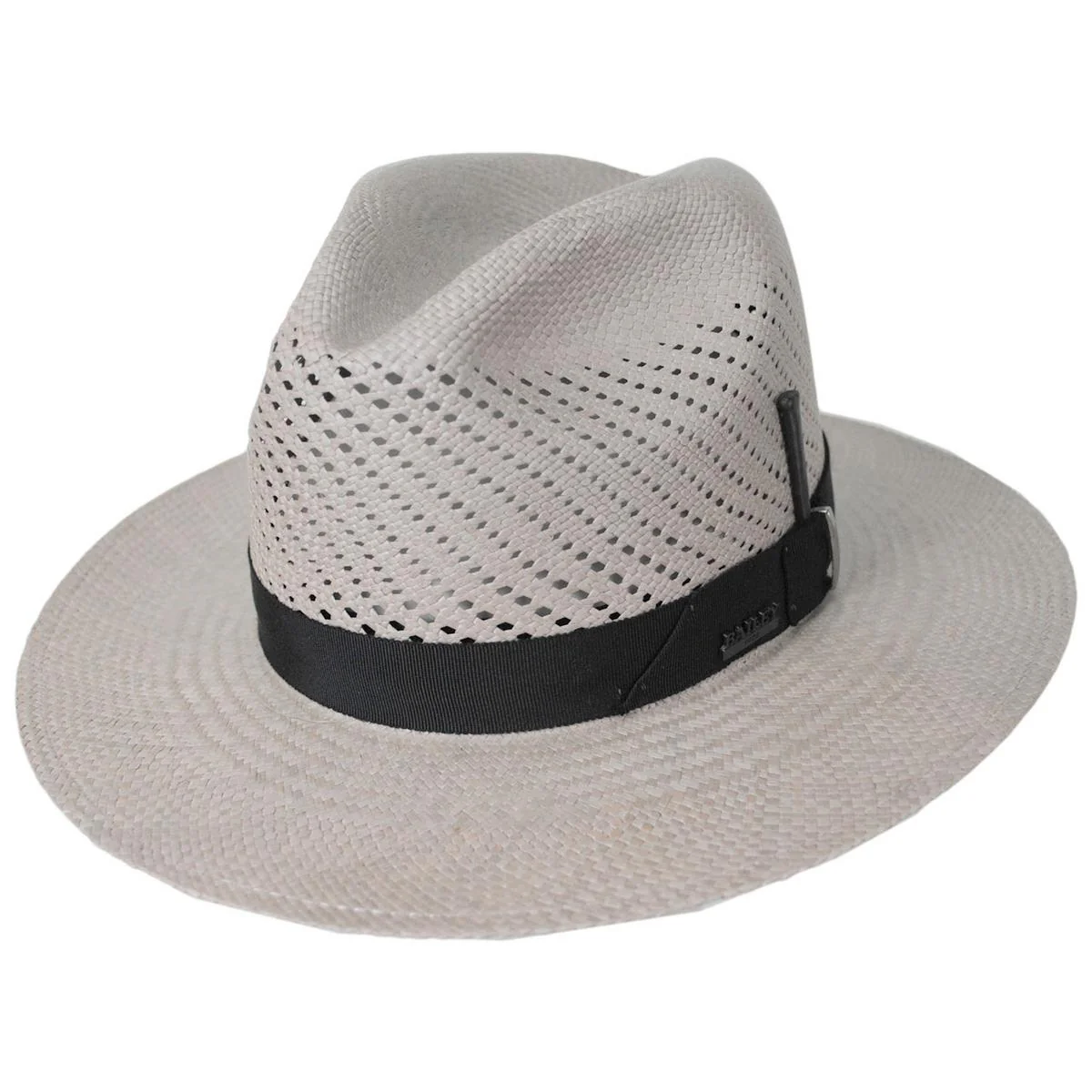 Keats Vented Panama Straw Fedora Hat - Image 11