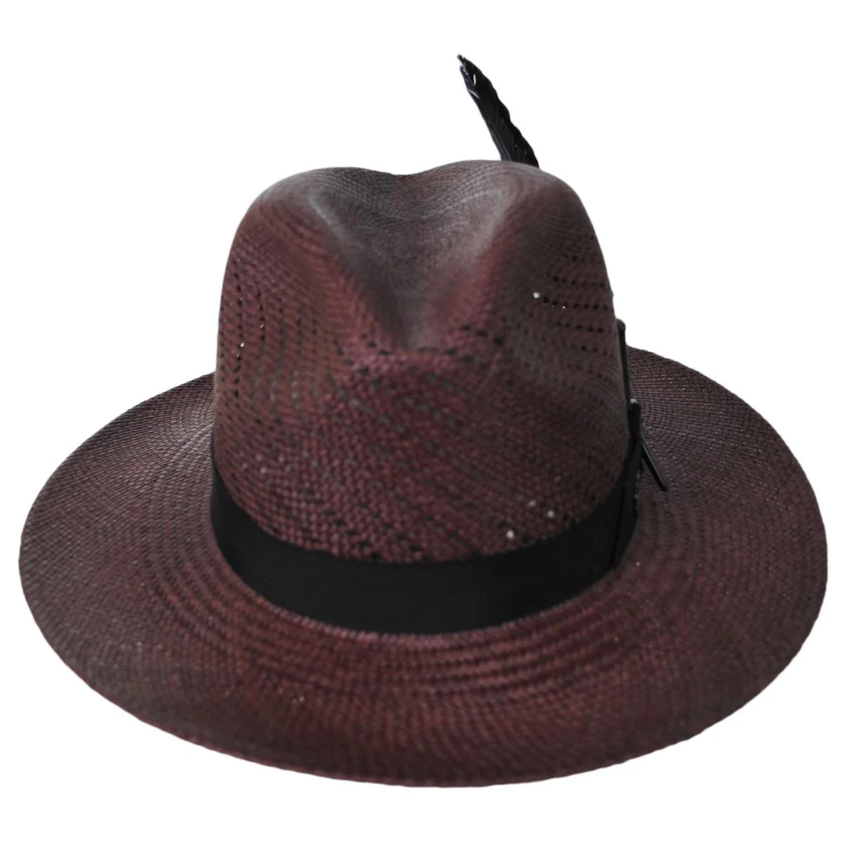 Keats Vented Panama Straw Fedora Hat - Image 3